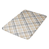 Beige en grijs geruit  badmat (Gekanteld)