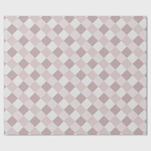 Beige en Grijze Geometrische Patchwork Patroon Obl Cadeaupapier (Vlak)