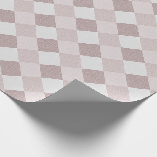 Beige en Grijze Geometrische Patchwork Patroon Obl Cadeaupapier (Hoek)