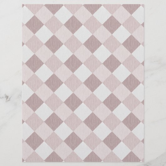 Beige en Grijze Geometrische Patchwork Patroon Obl Flyer (Voorkant)