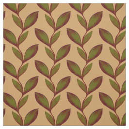 Beige en groene elegant, naadloos aflatend plant stof