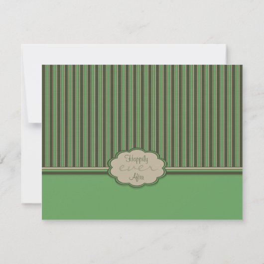 Beige en groene strips-stellen kaart (Achterkant)