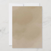 Beige en Ivory Boho Herfst Brunch Verjaardag Kaart (Achterkant)