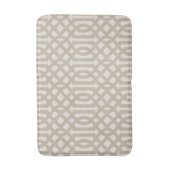 Beige en Ivory Trellis | Moderne bosbouw Badmat (Voorkant Verticaal)