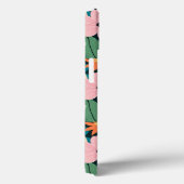 Beige en kleurrijke illustratieve bloementelefoon  Case-Mate iPhone case (Achterkant / Rechts)