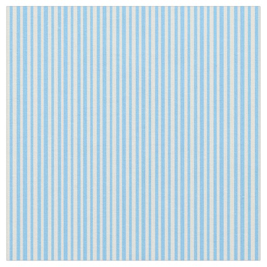 Beige en Light Sky Blue Stripes Stof (Close Up)