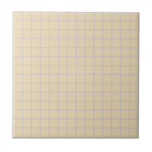 Beige en Lila geruit patroon retro minimalistisch Tegeltje
