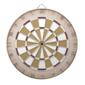 Beige en Maroon Dartboard Dartbord (Voorkant)