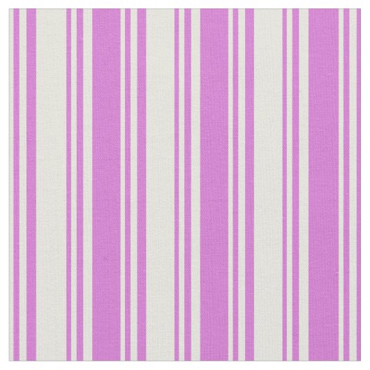 Beige en Orchid Lined Pattern Stof (Close Up)