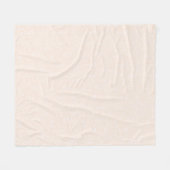 Beige en perzik textuur met wit. fleece deken (Voorkant (Horizontaal))