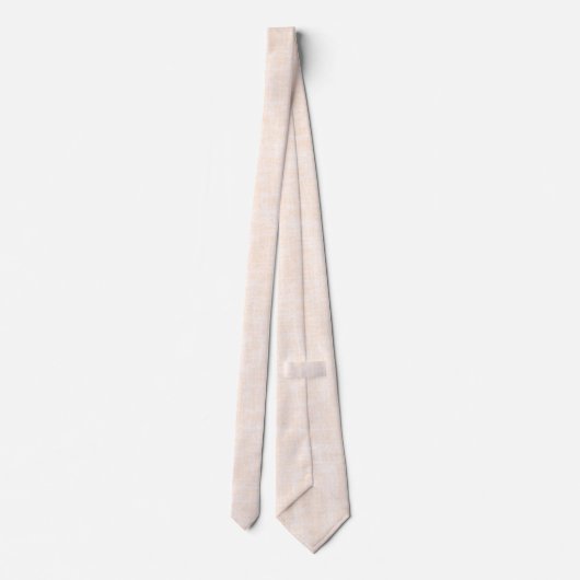 Beige en perziktextuur met wit. stropdas (Achterkant)