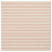 Beige en Rode Patroon van Stripes Stof (Swatch)