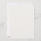 Beige en rode vintage kerstdiner kaart (Achterkant)
