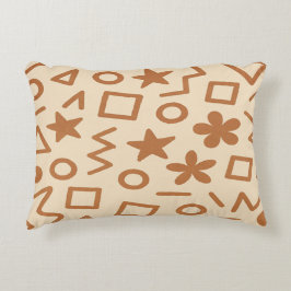 Beige en roodbruine accentkussen accent kussen
