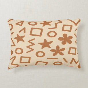 Beige en roodbruine accentkussen accent kussen