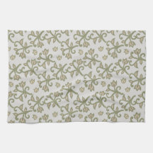 Beige en Sage Green Elegante Bloemrijke Vines Patt