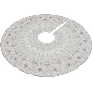 Beige en Taupe Mandala Patroon Ontwerp Kerstboom Rok