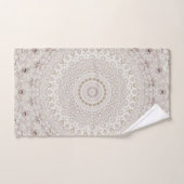 Beige en Taupe Mandala Patroonontwerp Bad Handdoek (Handdoek)