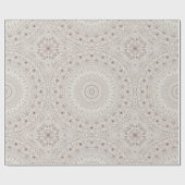 Beige en Taupe Mandala Patroonontwerp Cadeaupapier (Vlak)