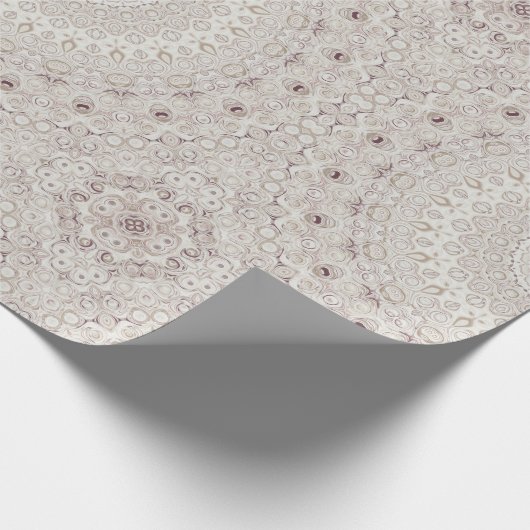 Beige en Taupe Mandala Patroonontwerp Cadeaupapier (Hoek)