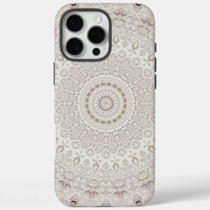 Beige en Taupe Mandala Patroonontwerp iPhone 16 Pro Max Hoesje