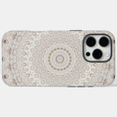 Beige en Taupe Mandala Patroonontwerp Case-Mate iPhone Case (Achterkant (horizontaal))