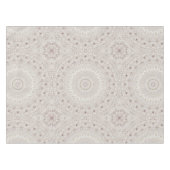 Beige en Taupe Mandala Patroonontwerp Tafelkleed (Voorkant (Horizontaal))