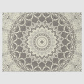Beige en Taupe Mandala Patroonontwerp Tissuepapier (Voorkant)