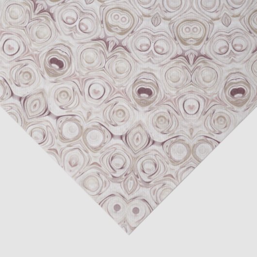 Beige en Taupe Mandala Patroonontwerp Tissuepapier (Detail)