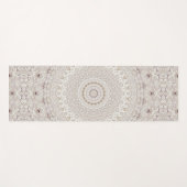 Beige en Taupe Mandala Patroonontwerp Yogamat (Voorkant (horizontaal))