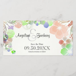 Beige en veelkleurige slipjes Save-the-Date Save The Date