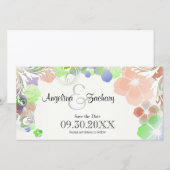 Beige en veelkleurige slipjes Save-the-Date Save The Date (Voorkant / Achterkant)