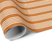 Beige en verbrande sinaasappel met vijf strippen cadeaupapier (Rol Hoek)