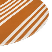 Beige en verbrande sinaasappel met vijf strippen snijplank (Hoek)