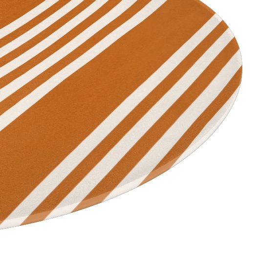 Beige en verbrande sinaasappel met vijf strippen snijplank (Hoek)