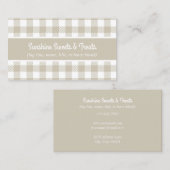 Beige en White Pset Bakery Visitekaartje (Voorkant / Achterkant)