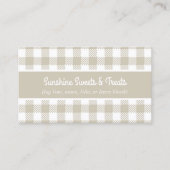 Beige en White Pset Bakery Visitekaartje (Voorkant)