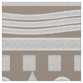 Beige en White Southwest Design Pattern Fabric Stof (Close Up)