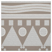 Beige en White Southwest Design Pattern Fabric Stof (Swatch)