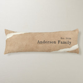 Beige en witte aardetonen, Minimalistische Familie Lichaamskussen