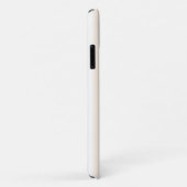 Beige en witte candy strepen Case-Mate iPhone case (Achterkant/rechts)
