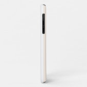 Beige en witte candy strepen Case-Mate iPhone case (Achterkant/links)