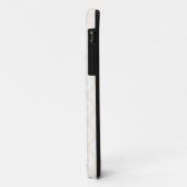 Beige en witte diamantpatroon Case-Mate iPhone case (Achterkant/links)