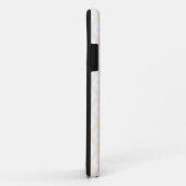 Beige en witte diamantpatroon Case-Mate iPhone case (Achterkant/rechts)
