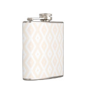 Beige en witte diamantpatroon heupfles (Rechts)