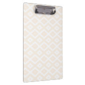 Beige en witte diamantpatroon klembord (Rechts)
