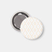 Beige en witte diamantpatroon magneet (Voorkant / Achterkant)