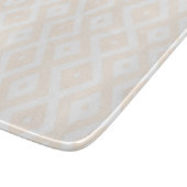 Beige en witte diamantpatroon snijplank (Hoek)