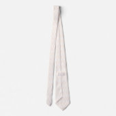 Beige en witte diamantpatroon stropdas (Achterkant)