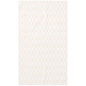 Beige en witte diamantpatroon tafelkleed (Voorkant)